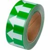 Brady® 91421 Pipe Marker Arrow Tape, Vinyl, 2"W x 30 Yds., Green/White -Hoses & Tubes Sales 2022 91421