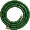 Apache Hose & Belting 1-1/2" x 20' Green PVC Water Suction Hose Assembly Coupled w/ C x E Aluminum Cam & Groove Couplings