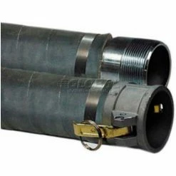 Apache Hose & Belting 1-1/2" x 20' EPDM Rubber Suction Hose Assembly Coupled w/ Aluminum C x E Cam & Groove Couplings