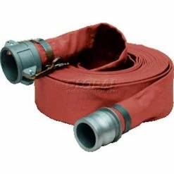 Apache Hose & Belting 1-1/2" x 100' Medium Duty PVC Discharge Hose Coupled w/ C x E Aluminum Cam & Groove Fittings