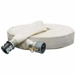 Apache Hose & Belting 4" x 25' Mill Wash Down / Discharge Hose Coupled w/ C x E Aluminum Cam & Groove Fittings