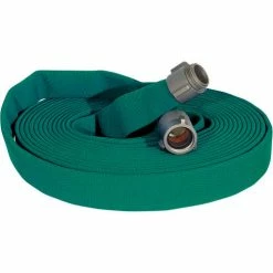 Kuriyama Fire Products JAFLINE Double Jacket Fire Hose, 1-3/4" X 50 Ft, 400 PSI, Green