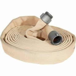 Kuriyama Fire Products JAFLINE Double Jacket Fire Hose, 1-3/4" X 50 Ft, 400 PSI, Tan