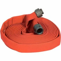 Kuriyama Fire Products JAFLINE Double Jacket Fire Hose, 2-1/2" X 50 Ft, 400 PSI, Orange