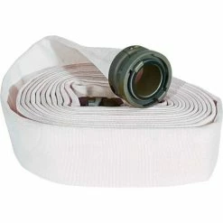 Kuriyama Fire Products JAFLINE Double Jacket Fire Hose, 2-1/2" X 50 Ft, 400 PSI, White