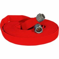 Kuriyama Fire Products JAFLINE HD Double Jacket Fire Hose, 1-3/4" X 50 Ft, 400 PSI, Red