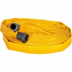 Kuriyama Fire Products JAFX4 4 Ply Fire Hose, 1-3/4" X 100 Ft, 330 PSI, Yellow