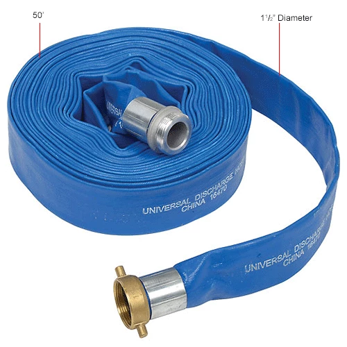 Apache Hose & Belting Apache 98138015 1-1/2" x 50' PVC Lay Flat Discharge Hose w/ M x F Aluminum Short Shanks 9 Apache Hose & Belting Apache 98138015 1-1/2" x 50' PVC Lay Flat Discharge Hose w/ M x F Aluminum Short Shanks - Image 7