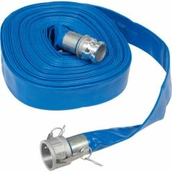 Apache Hose & Belting Apache 98138053 2" x 100' PVC Lay Flat Discharge Hose w/C x E Aluminum Cam & Groove Fittings