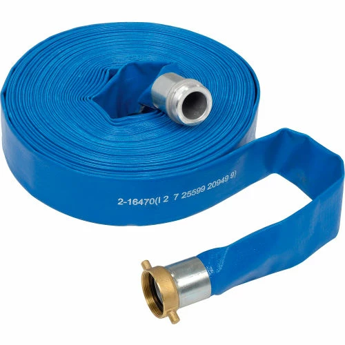 Apache Hose & Belting Apache 98138054 2" x 100' PVC Lay Flat Discharge Hose w/ M x F Aluminum Short Shanks 3 Apache Hose & Belting Apache 98138054 2" x 100' PVC Lay Flat Discharge Hose w/ M x F Aluminum Short Shanks