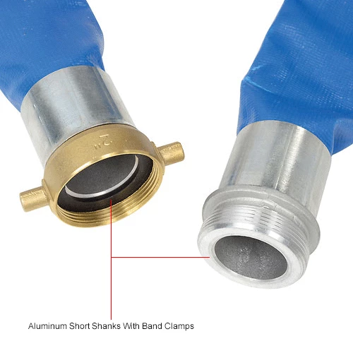 Apache Hose & Belting Apache 98138054 2" x 100' PVC Lay Flat Discharge Hose w/ M x F Aluminum Short Shanks 8 Apache Hose & Belting Apache 98138054 2" x 100' PVC Lay Flat Discharge Hose w/ M x F Aluminum Short Shanks - Image 6