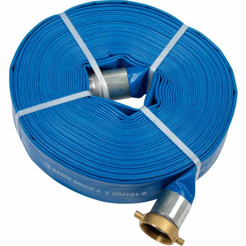 Apache Hose & Belting Apache 98138054 2" x 100' PVC Lay Flat Discharge Hose w/ M x F Aluminum Short Shanks 4 Apache Hose & Belting Apache 98138054 2" x 100' PVC Lay Flat Discharge Hose w/ M x F Aluminum Short Shanks - Image 2
