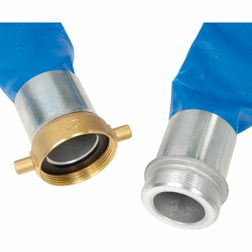 Apache Hose & Belting Apache 98138054 2" x 100' PVC Lay Flat Discharge Hose w/ M x F Aluminum Short Shanks 5 Apache Hose & Belting Apache 98138054 2" x 100' PVC Lay Flat Discharge Hose w/ M x F Aluminum Short Shanks - Image 3