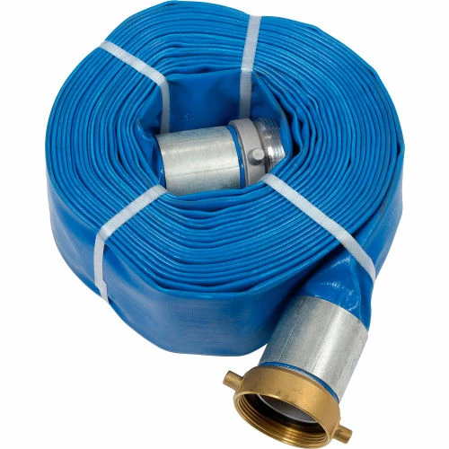 Apache Hose & Belting Apache 98138065 3" x 50' PVC Lay Flat Discharge Hose w/ M x F Aluminum Short Shanks 4 Apache Hose & Belting Apache 98138065 3" x 50' PVC Lay Flat Discharge Hose w/ M x F Aluminum Short Shanks - Image 2