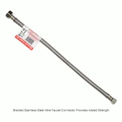 Fluidmaster B1F16 Faucet Supply 3/8 In. Compression X 1/2 In. I.P. Straight X 16 In. - Braided SS -Hoses & Tubes Sales 2022 B796096IN 1wco