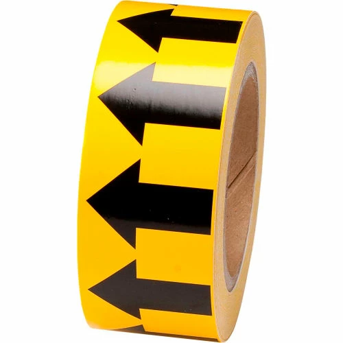 Brady® 91420 Pipe Marker Arrow Tape, Vinyl, 2"W x 30 Yds., Yellow/Black 5 Brady® 91420 Pipe Marker Arrow Tape, Vinyl, 2"W x 30 Yds., Yellow/Black - Image 3
