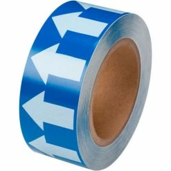 Brady® 91423 Pipe Marker Arrow Tape, Vinyl, 2"W x 30 Yds., Blue/White -Hoses & Tubes Sales 2022 BRW 91423