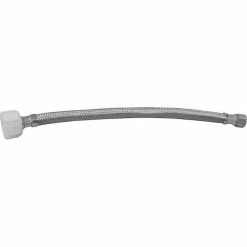 Jones Stephens Flexible Stainless Steel Ballcock Connector, 20"L, 1/2" x 7/8" FIP x BC