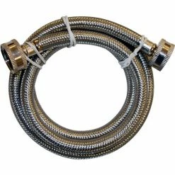 Jones Stephens 1/4 Turn Straight Stop Valve w/ Cross Handle, Oil Rubbed Bronze, 5/8"OD Comp x 3/8"OD