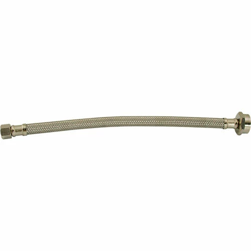 Jones Stephens Flexible Stainless Steel Ballcock Connector with Brass Nut, 20"L, 3/8" OD x 7/8" BC 3 Jones Stephens Flexible Stainless Steel Ballcock Connector with Brass Nut, 20"L, 3/8" OD x 7/8" BC