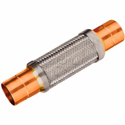 Mason Industries Braided Stainless Steel Hose w/ Copper Sweat Ends - 20-1/2" L 3 Mason Industries Braided Stainless Steel Hose w/ Copper Sweat Ends - 20-1/2" L