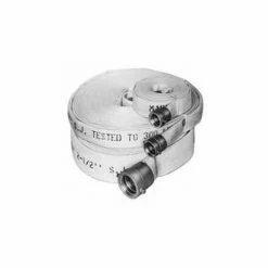 Moon American Double Jacket Fire Hose - 1-1/2 In. X 50 Ft - Aluminum Couplings