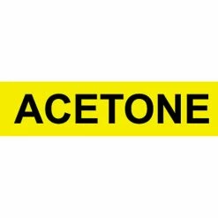 Pressure-Sensitive Pipe Marker - Acetone, Pack Of 25