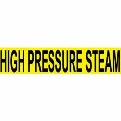 Pressure-Sensitive Pipe Marker - High Pressure Steam, Pack Of 25
