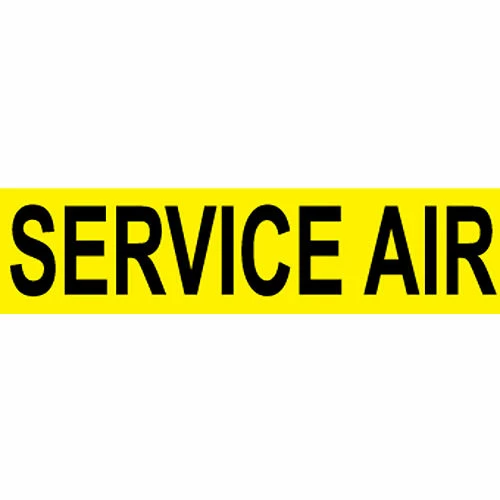 Pressure-Sensitive Pipe Marker - Service Air, Pack Of 25 3 Pressure-Sensitive Pipe Marker - Service Air, Pack Of 25