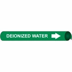 Precoiled and Strap-on Pipe Marker - Deionized Water
