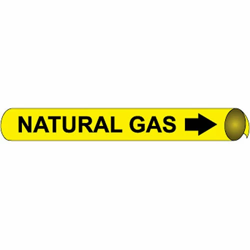 Precoiled and Strap-on Pipe Marker - Natural Gas 3 Precoiled and Strap-on Pipe Marker - Natural Gas