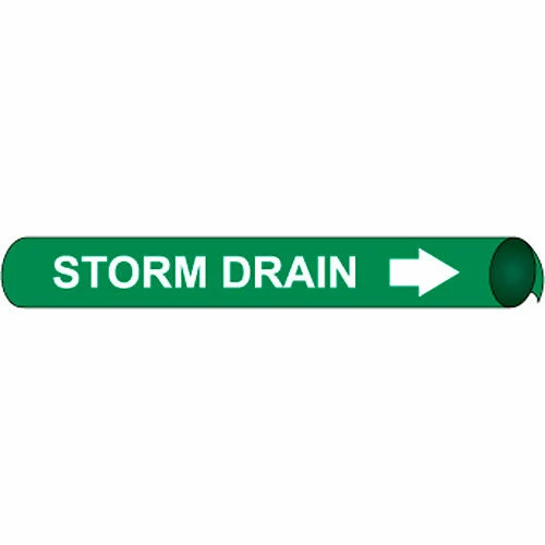 Precoiled and Strap-on Pipe Marker - Storm Drain 3 Precoiled and Strap-on Pipe Marker - Storm Drain