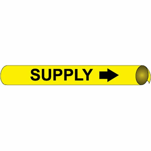 Precoiled and Strap-on Pipe Marker - Supply 3 Precoiled and Strap-on Pipe Marker - Supply
