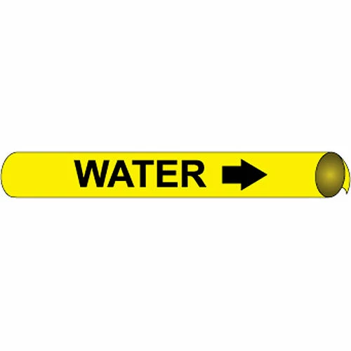 Precoiled and Strap-on Pipe Marker - Water 3 Precoiled and Strap-on Pipe Marker - Water