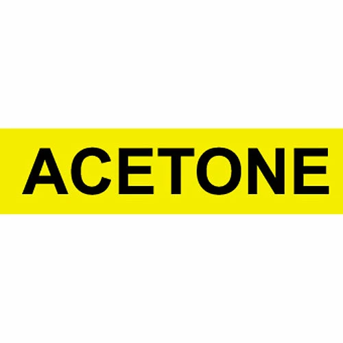 Pressure-Sensitive Pipe Marker - Acetone, Pack Of 25 3 Pressure-Sensitive Pipe Marker - Acetone, Pack Of 25