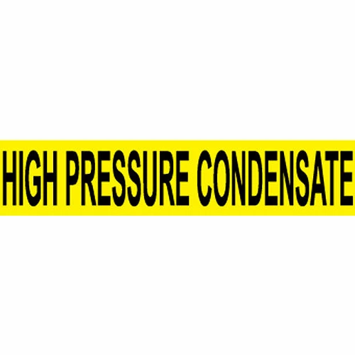 Pressure-Sensitive Pipe Marker - High Pressure Condensate, Pack Of 25 3 Pressure-Sensitive Pipe Marker - High Pressure Condensate, Pack Of 25