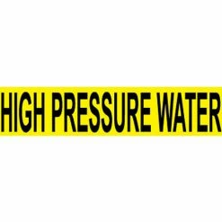 Pressure-Sensitive Pipe Marker - High Pressure Water, Pack Of 25
