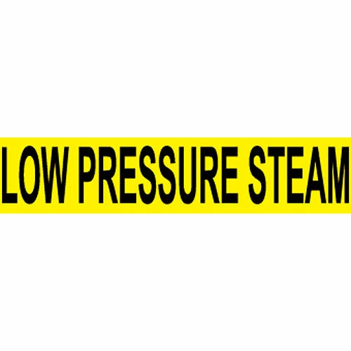 Pressure-Sensitive Pipe Marker - Low Pressure Steam, Pack Of 25 3 Pressure-Sensitive Pipe Marker - Low Pressure Steam, Pack Of 25