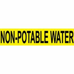 Pressure-Sensitive Pipe Marker - Non-Potable Water, Pack Of 25