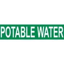 Pressure-Sensitive Pipe Marker - Potable Water, Pack Of 25