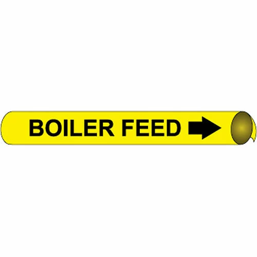Precoiled and Strap-on Pipe Marker - Boiler Feed 3 Precoiled and Strap-on Pipe Marker - Boiler Feed