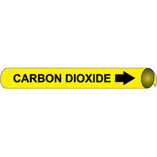 Precoiled and Strap-on Pipe Marker - Carbon Dioxide 3 Precoiled and Strap-on Pipe Marker - Carbon Dioxide