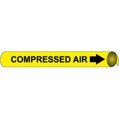Precoiled and Strap-on Pipe Marker - Compressed Air