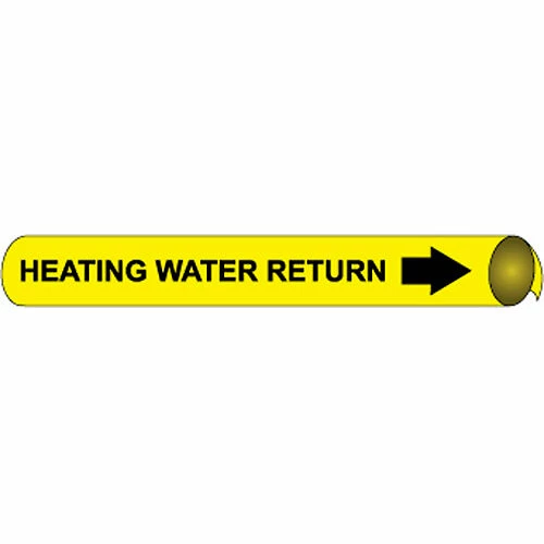 Precoiled and Strap-on Pipe Marker - Heating Water Return 3 Precoiled and Strap-on Pipe Marker - Heating Water Return