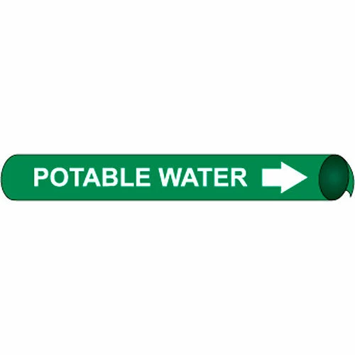 Precoiled and Strap-on Pipe Marker - Potable Water 3 Precoiled and Strap-on Pipe Marker - Potable Water