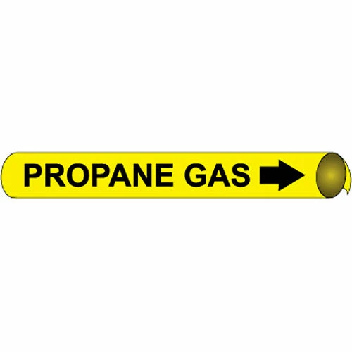 Precoiled and Strap-on Pipe Marker - Propane Gas 3 Precoiled and Strap-on Pipe Marker - Propane Gas