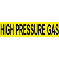 Pressure-Sensitive Pipe Marker - High Pressure Gas, Pack Of 25