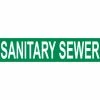 Pressure-Sensitive Pipe Marker - Sanitary Sewer, Pack Of 25 -Hoses & Tubes Sales 2022 NM C1223G