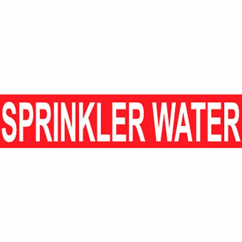 Pressure-Sensitive Pipe Marker - Sprinkler Water, Pack Of 25 3 Pressure-Sensitive Pipe Marker - Sprinkler Water, Pack Of 25