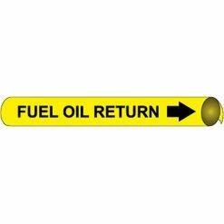 Precoiled and Strap-on Pipe Marker - Fuel Oil Return